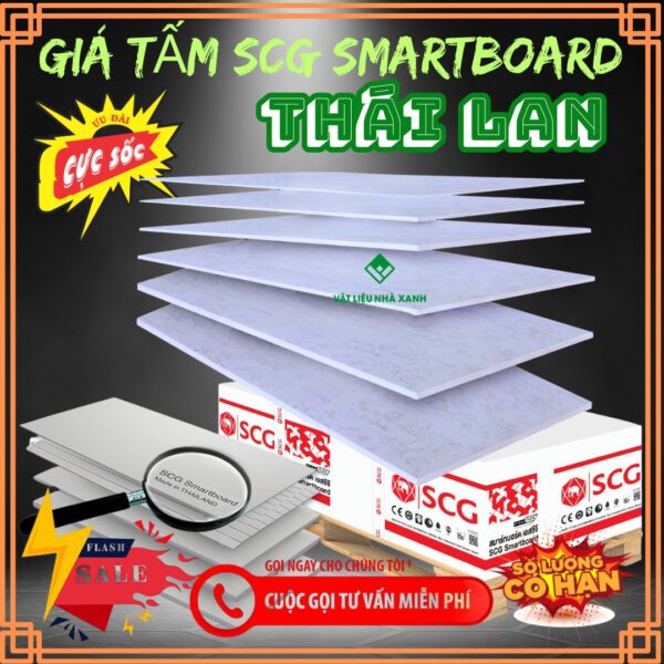 Giá tấm Smartboard SCG Thái Lan rẻ nhất - Tổng kho sỉ lẻ tại Tphcm 26 giá tấm scg smartboard thái lan
