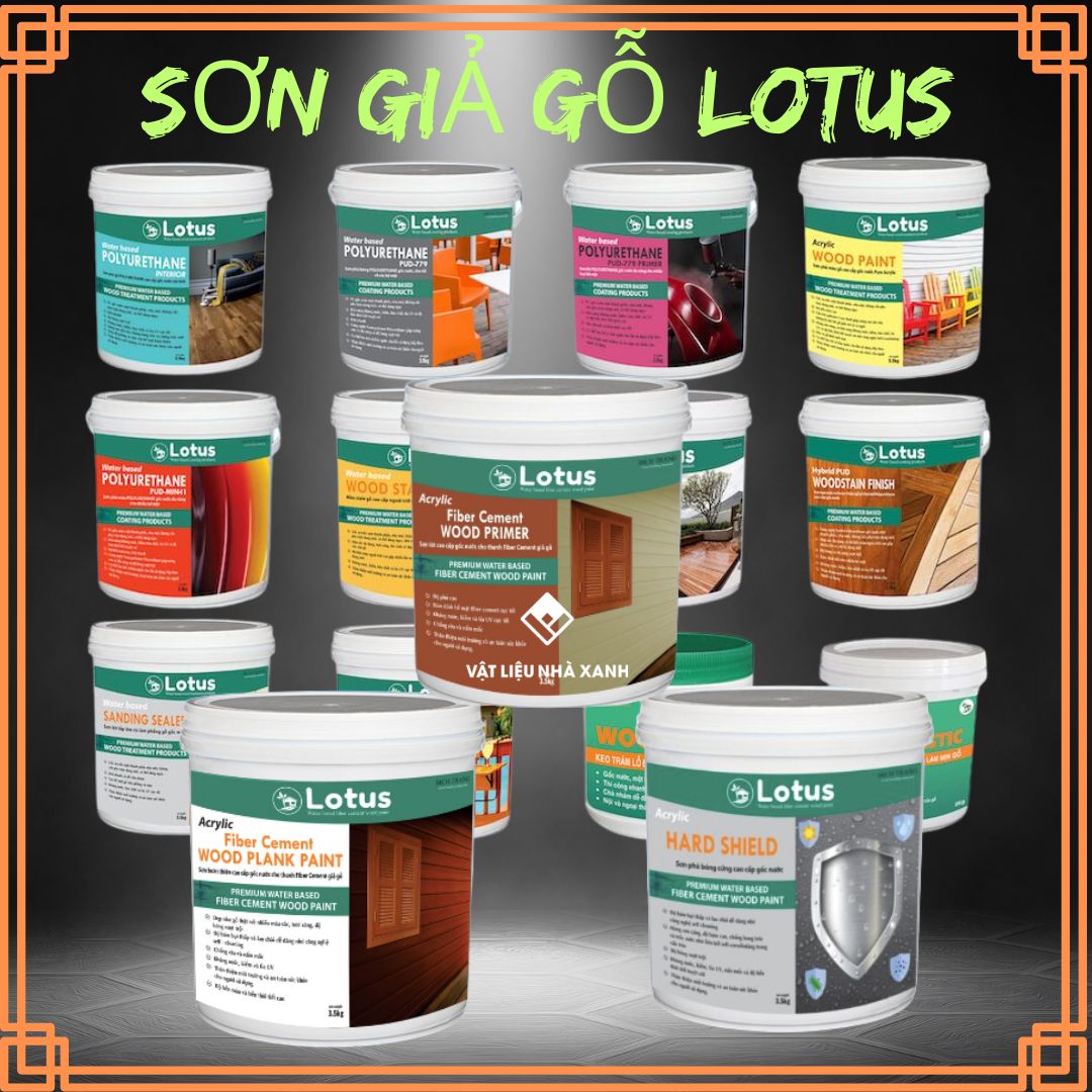 giá sơn giả gỗ Lotus cập nhật mới nhất
