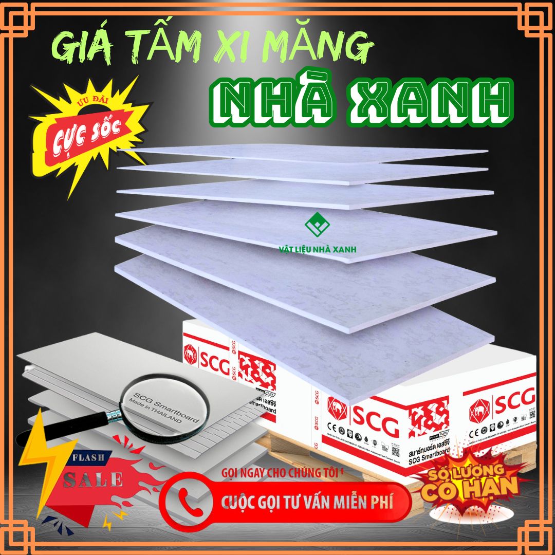 Giá tấm xi măng Nhà Xanh