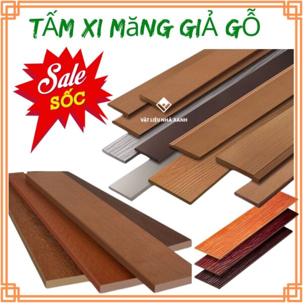 Giá Tấm Xi Măng Giả Gỗ Ốp Tường Lót Sàn Ngoài Trời SCG Smartwood 26 gia tam xi mang gia go