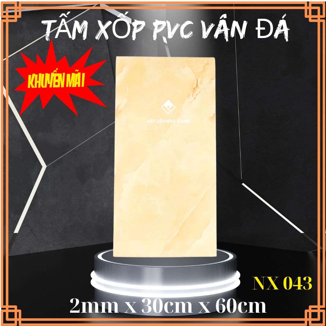 tam xop dan tuong pvc van da NX043 tam xop dan tuong pvc van da NX043