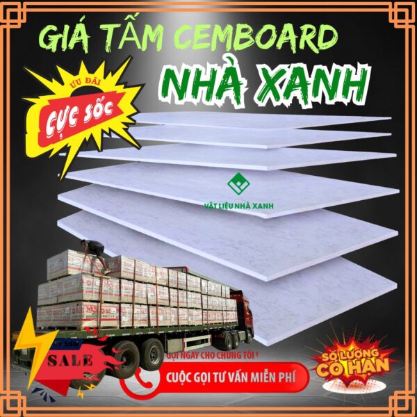 Giá Tấm Cemboard Lót Sàn Làm Vách Trần Khuyến Mãi Tại Tphcm 24 gia tam cemboard nha xanh 2025