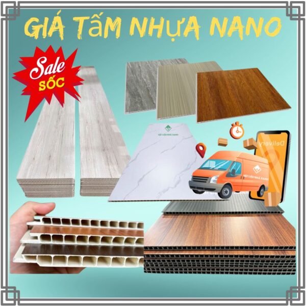 Giá Tấm Nhựa Nano Ốp Tường Trần - Vân Gỗ, Vân Đá Khuyến Mãi 22 Giá tấm nhựa Nano