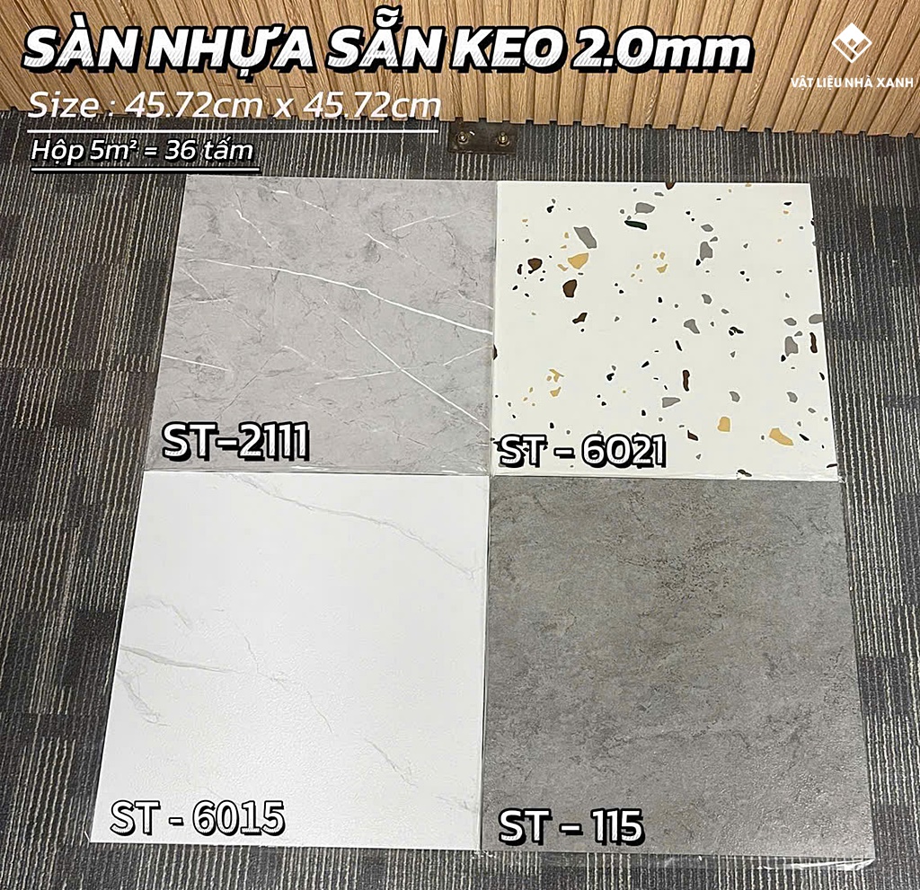 mau san nhua tu dan van da 2mm