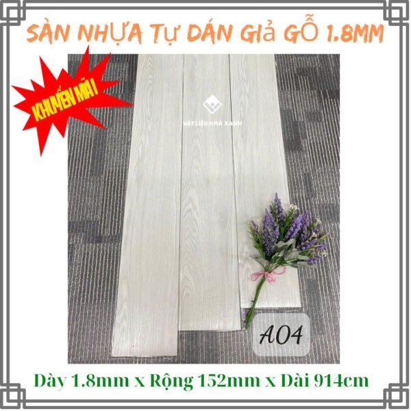 Sàn Nhựa Giả Gỗ Tự Dán Dày 1.8mm TA - Ảnh 13