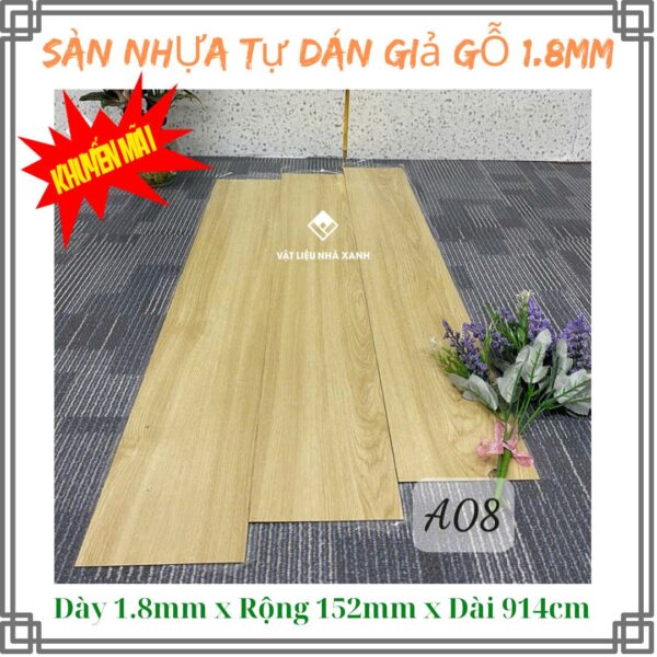 Sàn Nhựa Giả Gỗ Tự Dán Dày 1.8mm TA - Ảnh 11