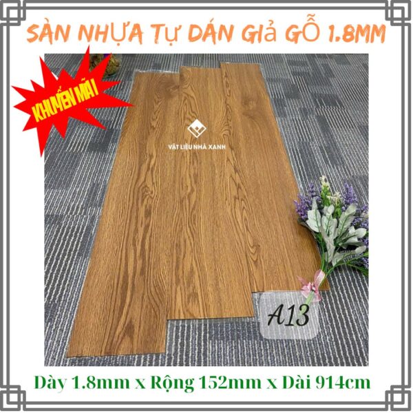 Sàn Nhựa Giả Gỗ Tự Dán Dày 1.8mm TA - Ảnh 9