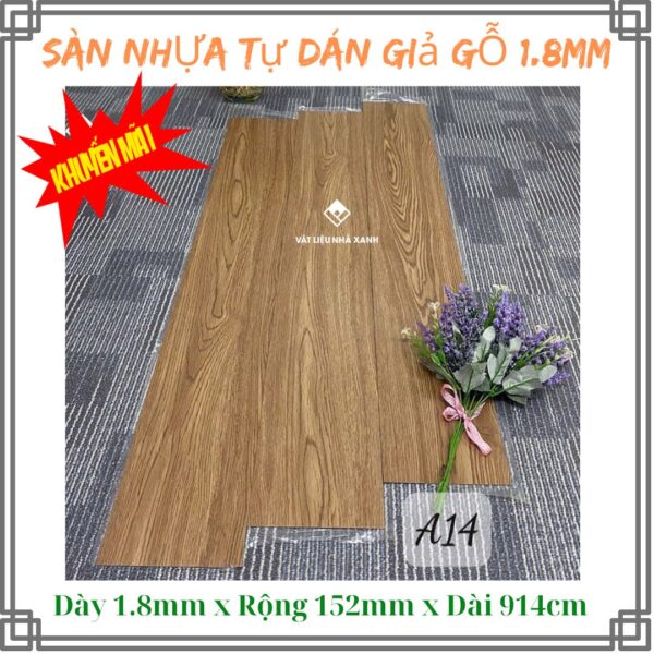 Sàn Nhựa Giả Gỗ Tự Dán Dày 1.8mm TA - Ảnh 8