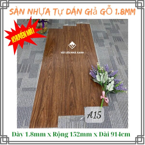 Sàn Nhựa Giả Gỗ Tự Dán Dày 1.8mm TA - Ảnh 7