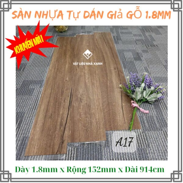 Sàn Nhựa Giả Gỗ Tự Dán Dày 1.8mm TA - Ảnh 6