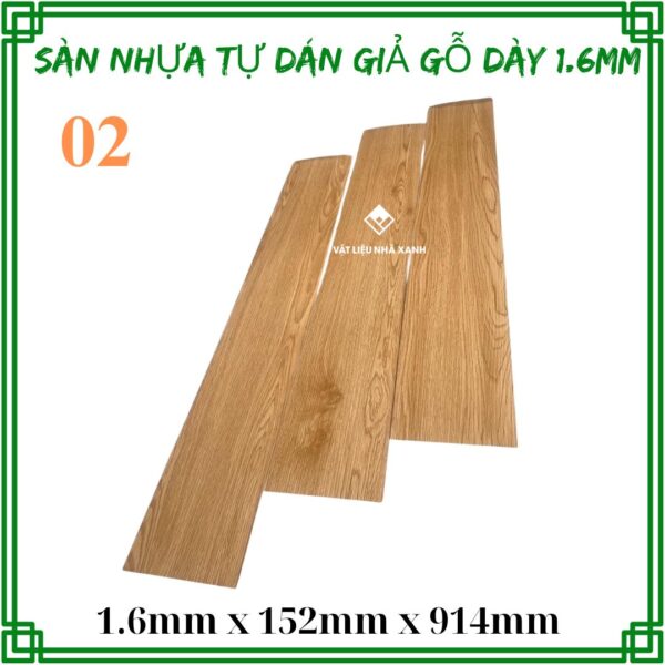 Sàn Nhựa Tự Dán Giả Gỗ Dày 1.6mm NC - Ảnh 12