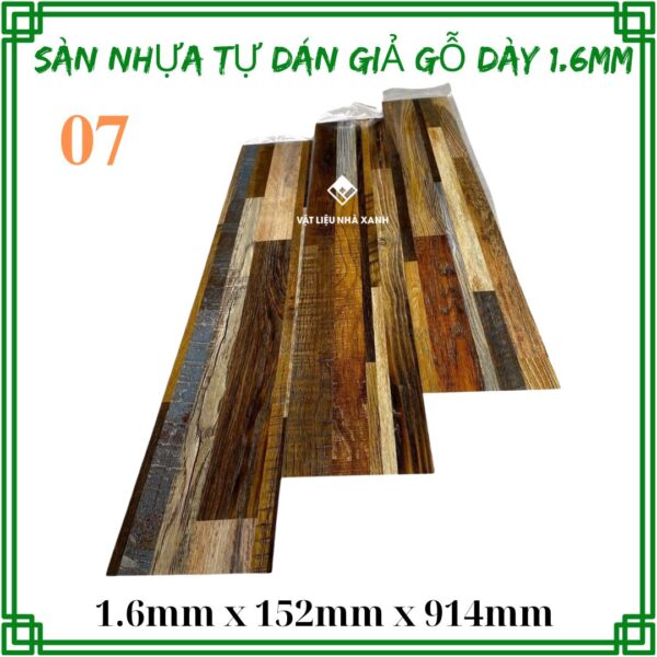Sàn Nhựa Tự Dán Giả Gỗ Dày 1.6mm NC - Ảnh 7