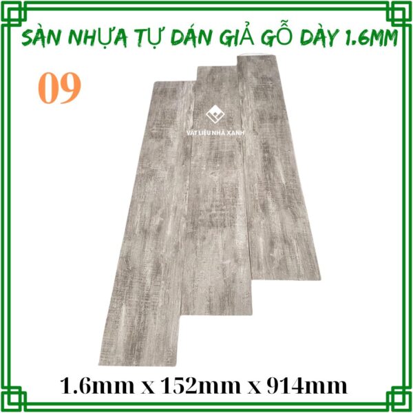 Sàn Nhựa Tự Dán Giả Gỗ Dày 1.6mm NC - Ảnh 5