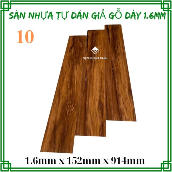 Sàn Nhựa Tự Dán Giả Gỗ Dày 1.6mm NC - Ảnh 4