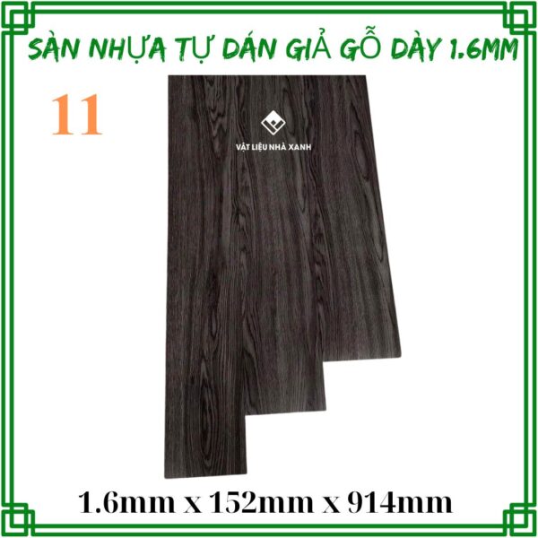 Sàn Nhựa Tự Dán Giả Gỗ Dày 1.6mm NC - Ảnh 3