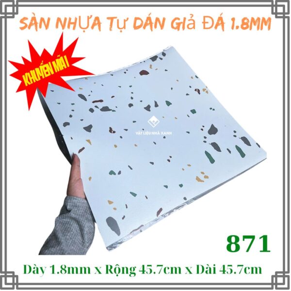 Sàn Nhựa Tự Dán Giả Đá 1.8mm TA - Ảnh 11