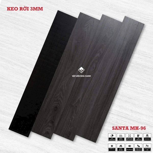 Sàn Nhựa Dán Keo Riêng Giả Gỗ 3mm TA 15 san nhua dan keo 3mm gia go 1