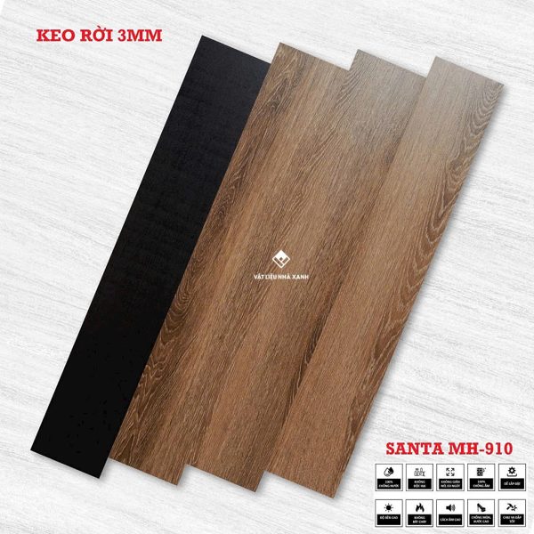 Sàn Nhựa Dán Keo Riêng Giả Gỗ 3mm TA 13 san nhua dan keo 3mm gia go 3