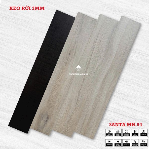 Sàn Nhựa Dán Keo Riêng Giả Gỗ 3mm TA 12 san nhua dan keo 3mm gia go 4